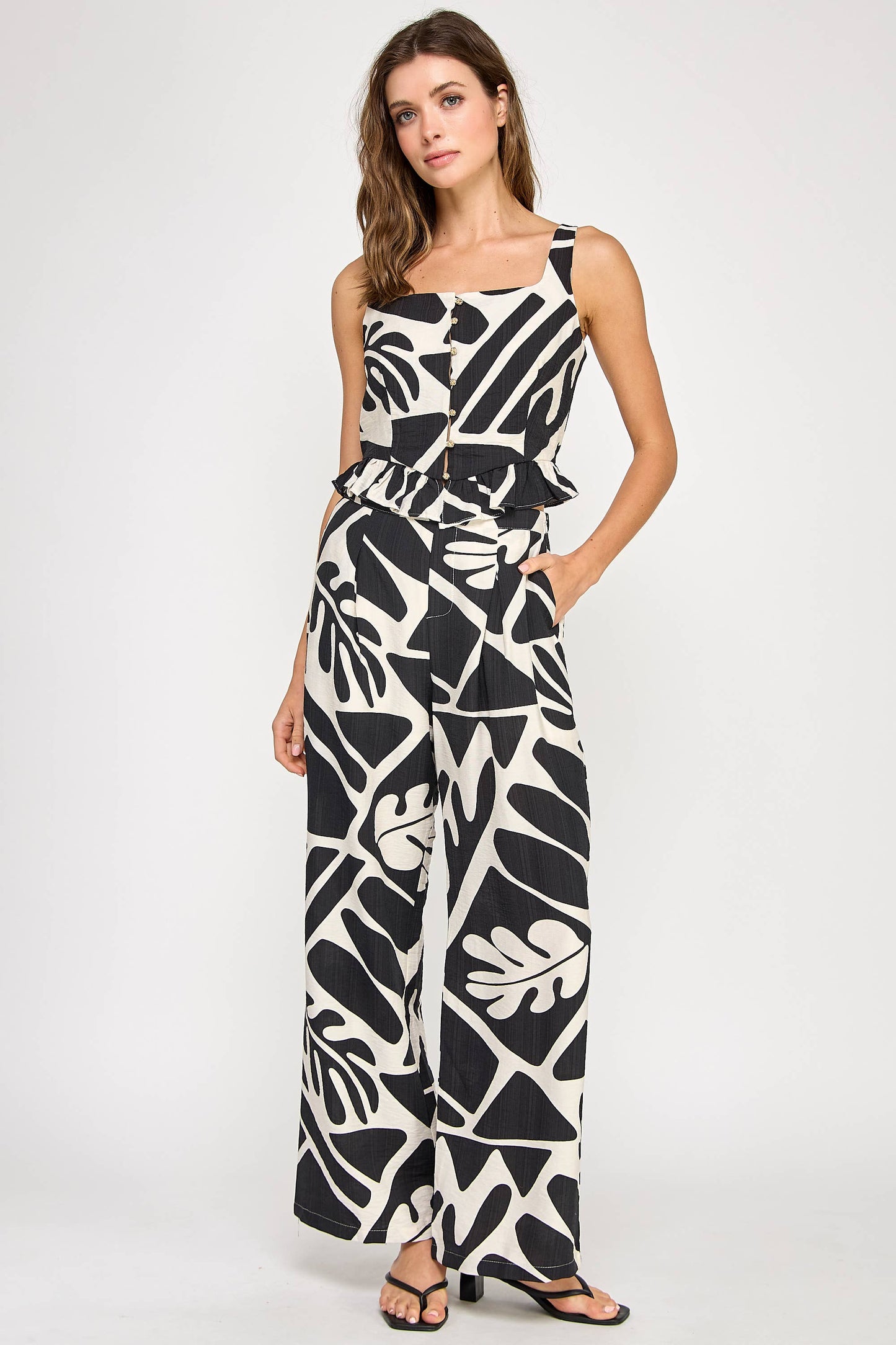Woman's Floral two piece matching set