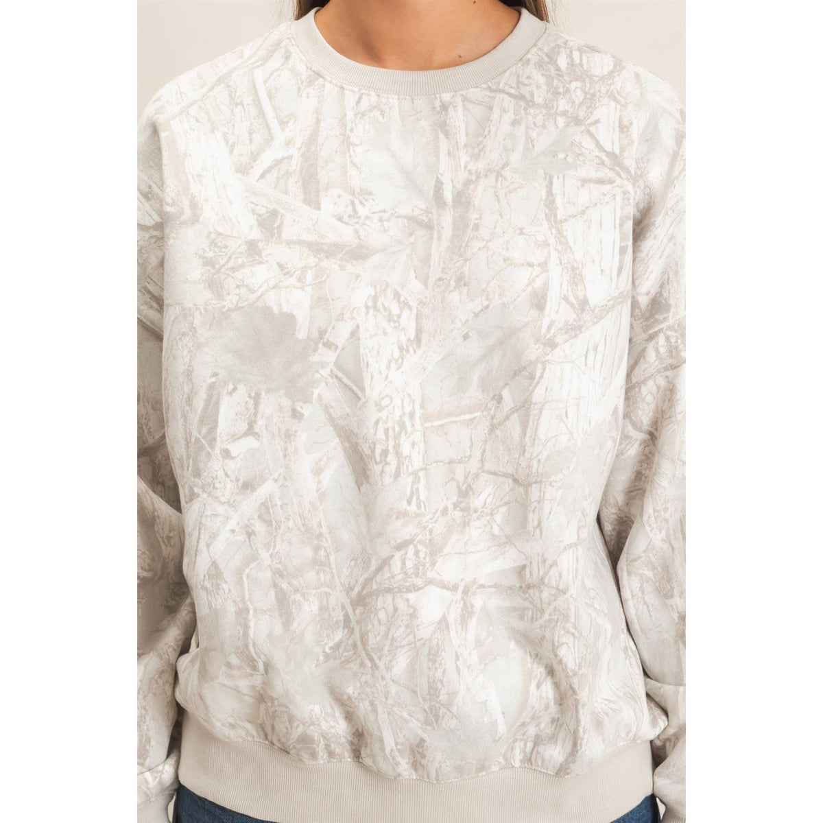 Tree Camouflage Crew Neck Sweatshirt