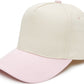 Kids/Baby Two Tone Vintage Cap - Light Pink/Beige
