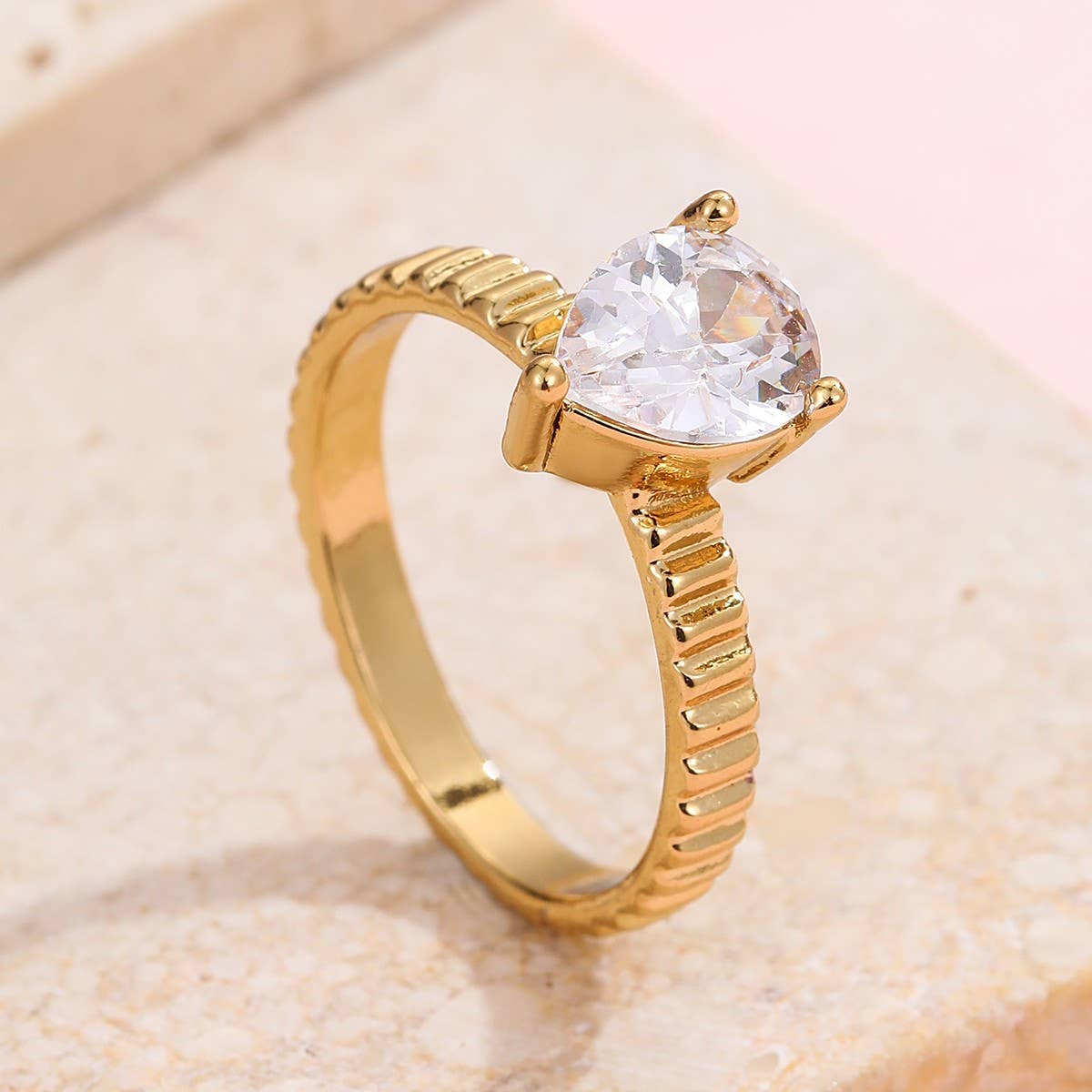 Baguette rhinestone cocktail eternity band Ring | 40R143