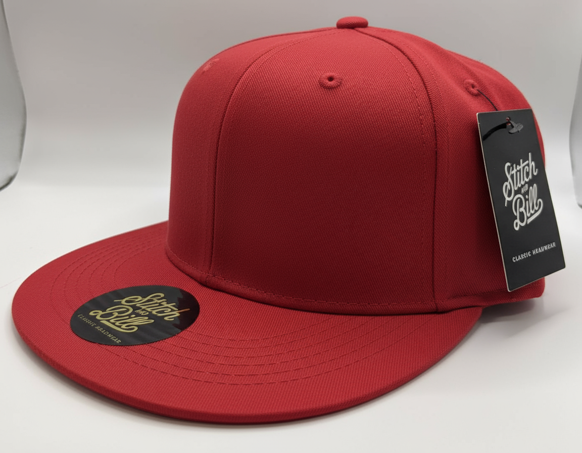 Premium Flat Brim Snapback Hat 100% Cotton Men Women Blank
