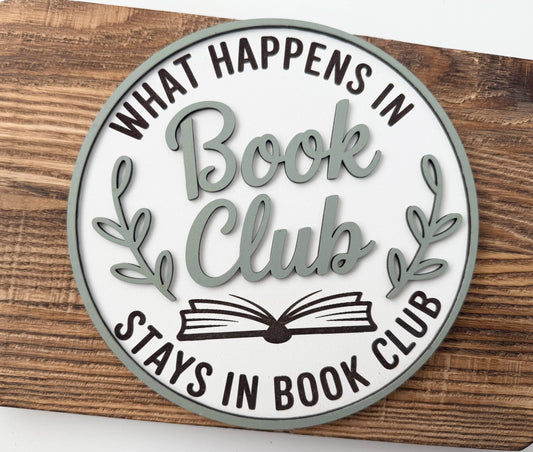 What happens in book club stays in book club, book club