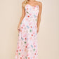 Seashell Coastal Print Slip Midi Dress