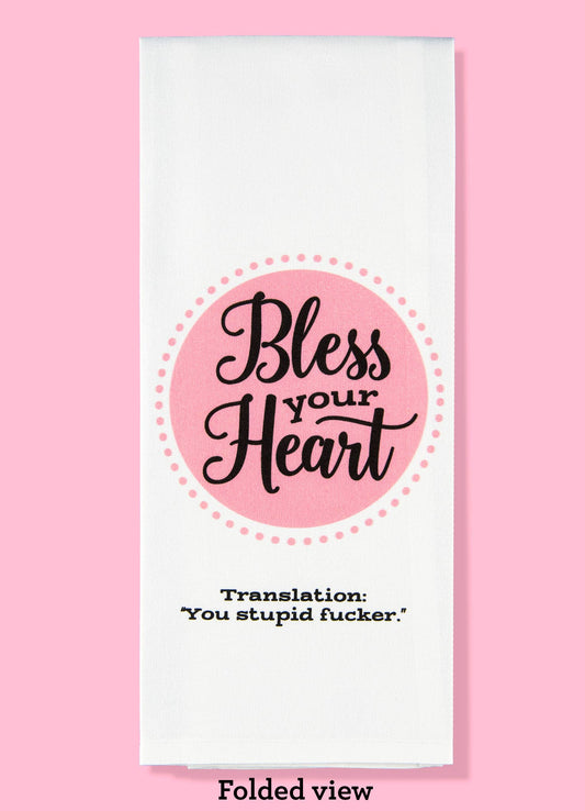 Bless Your Heart Tea Towel Four Pack | Dishtowel