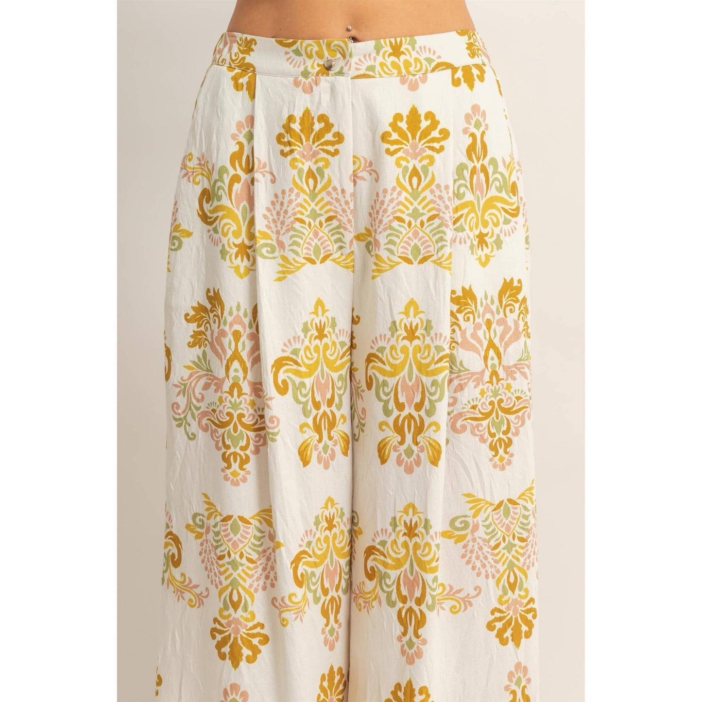 Wide-Leg Printed Palazzo Pants