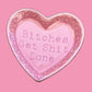 Bitches Get Shit Done Lace Heart Ceramic Trinket Dish