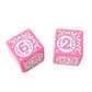 Vintage Pink Mahjong Hand Painted Specialty Dice Gift Ready