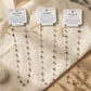 Dainty Crystal Chip Necklace 18K Gold Plated, Waterproof