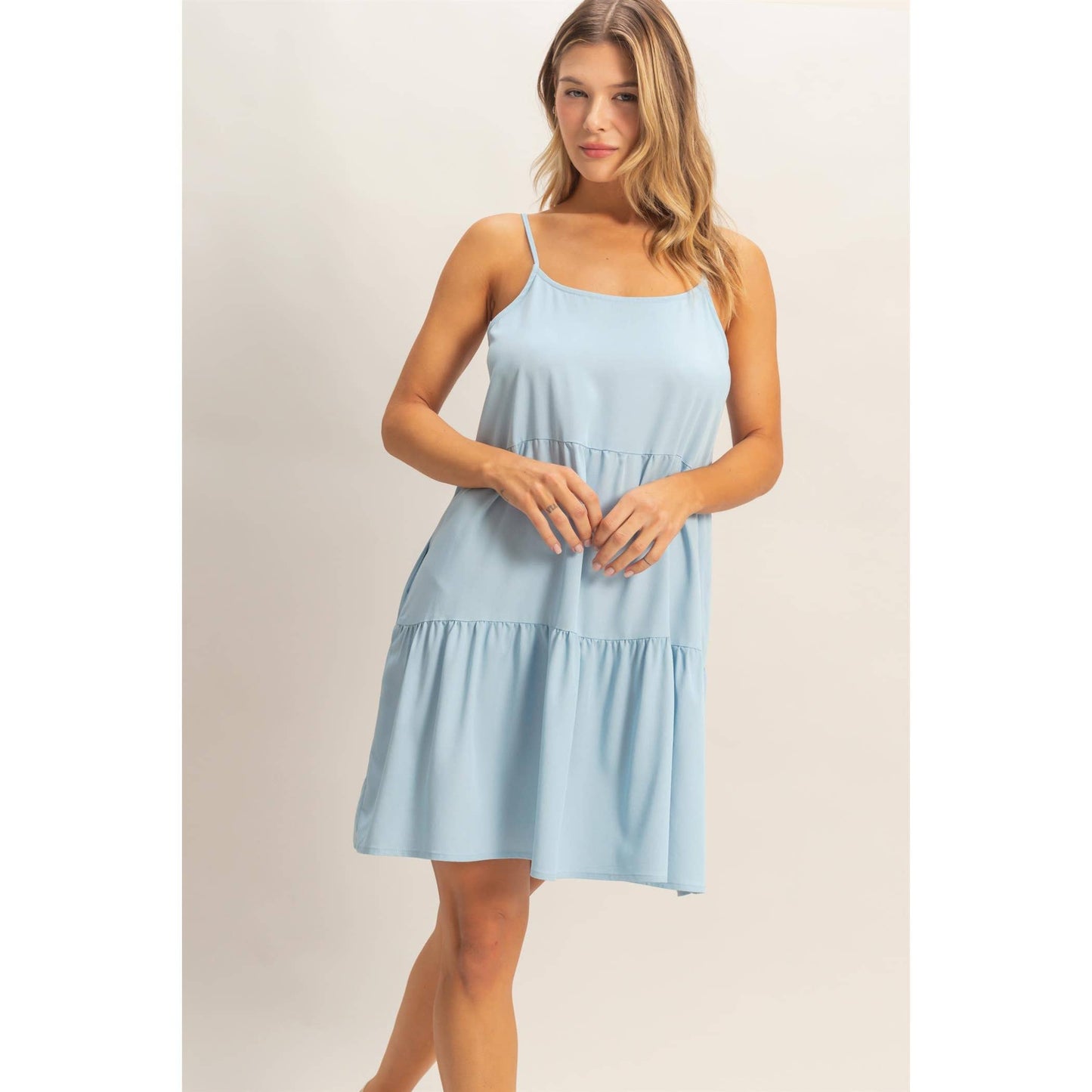 Tiered Spaghetti Strap Dress