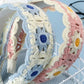 FLORAL CROCHET SOFT WOVEN KNIT HEADBAND HAIR BAND | 40HB181