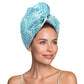 Lemon Lavender Mane Squeeze Reversible Satin Hair Towel