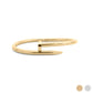 18K Gold PVD Stainless Steel Nail Bangle