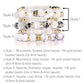 Divine Light Moonstone Selenite Quartz BYOB Bracelet Stack