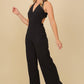 Cross Back Wide Leg Jumpsuit