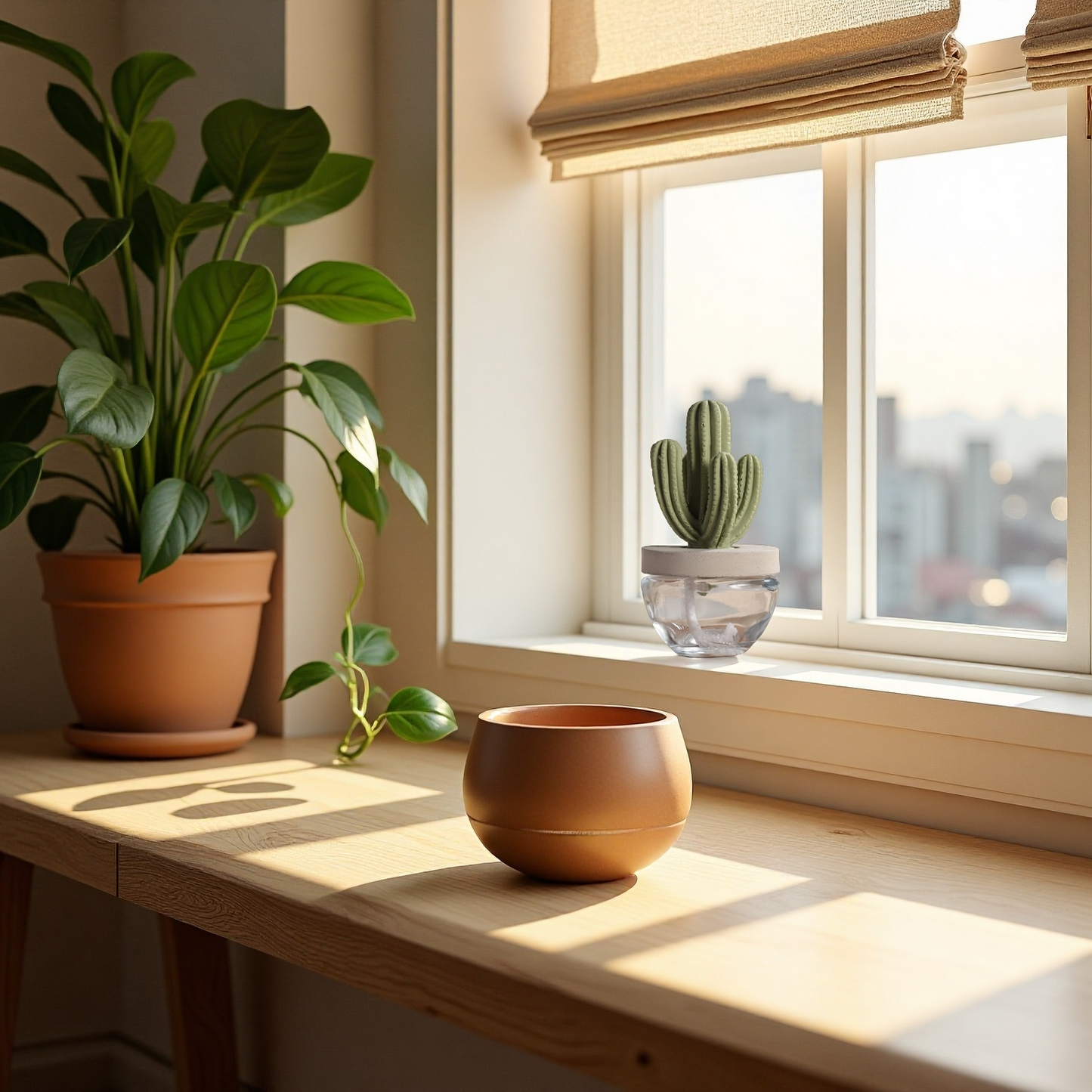 Cactus Ceramic Diffuser Gift Set - 100ml/3.38fl oz for Decor