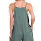 SI-26568 Knot Strap Romper w/ pockets