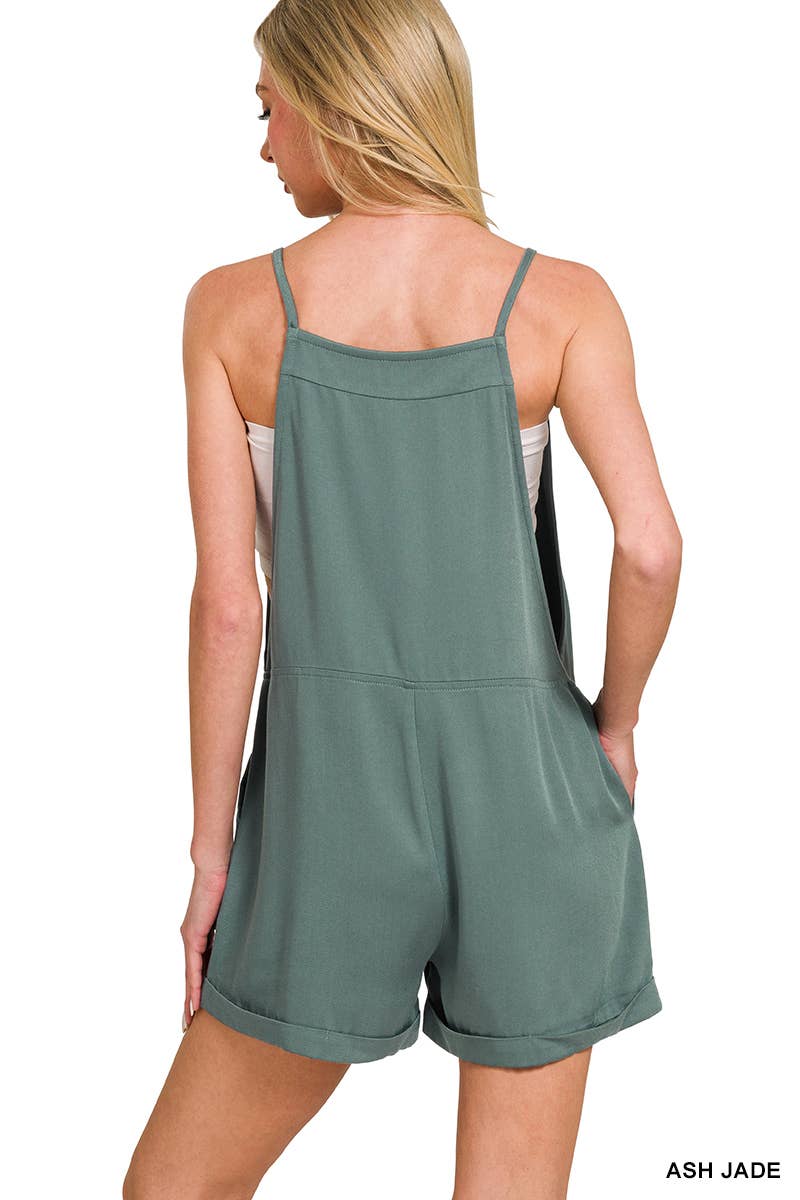 SI-26568 Knot Strap Romper w/ pockets