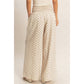 Polka Dot Elastic Wide-Leg Pants