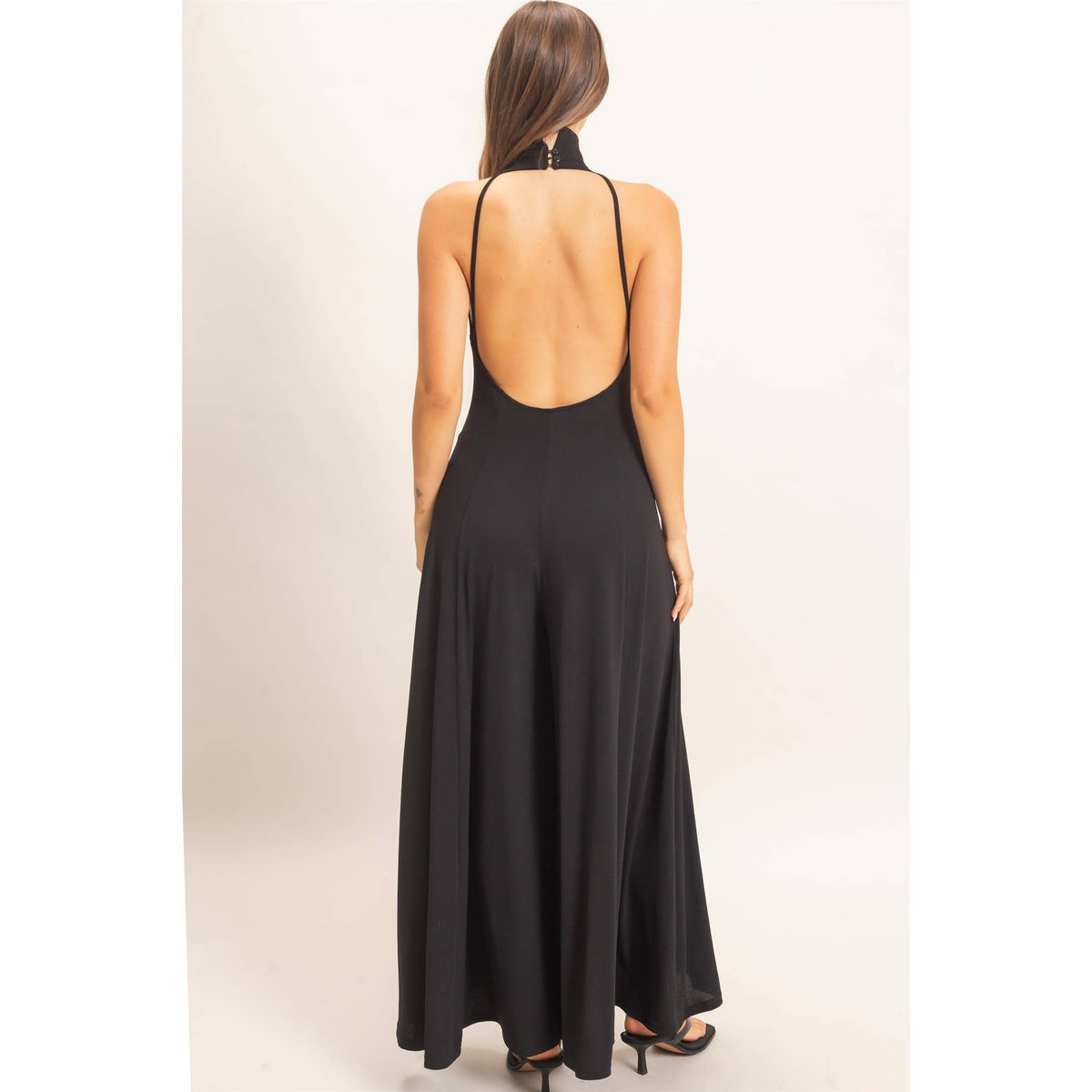 Sleeveless Halter Neck Jumpsuit