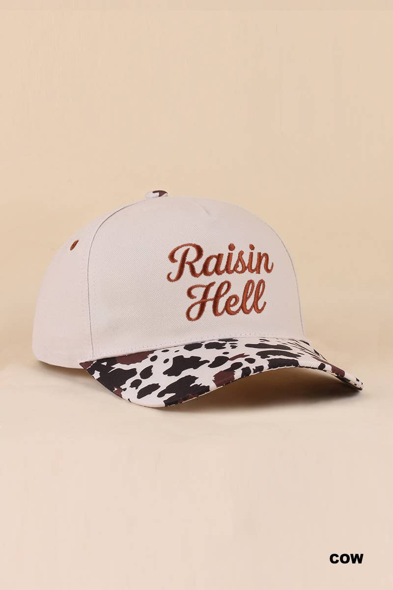 Raisin Hell Two Tone Snapback Hat Zenana Consgt.