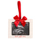 Baby Holiday Sonogram Ornament, Best Gift Ever, Red & Cream