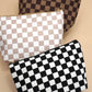 TRAVEL CHECKER GINGHAM COSMETIC MAKEUP POUCH BAG | 40P571