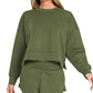 Scuba Sweatshirts & Shorts 2PC Set SI-27476 Zenana