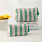 TRAVEL STRIPE COSMETIC MAKEUP POUCH BAG | 40P594