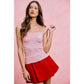 FLORAL JACQUARD SEAMLESS TANK TOP