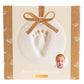 Clay Baby Prints Christmas Ornament Keepsake, Burlap, 2-Pack