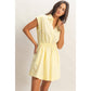 Sleeveless Collared Shirred Mini Dress