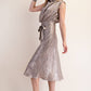 Mock Neck Sleeveless Midi Dress