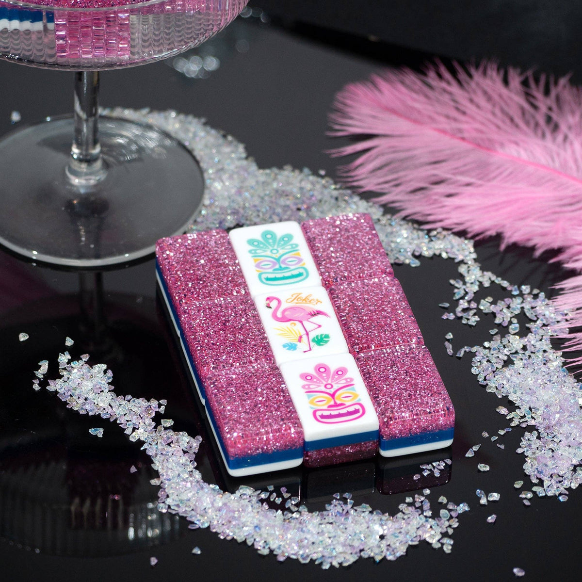 Palm Beach Mahjong Set - Pink Stardust 06-03