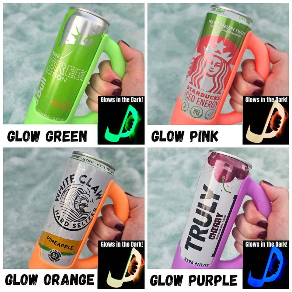 12 oz Slim Can Holder Handle Redbull, Alani Nu, White Claw