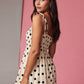 PD19326 Polka Dot Smocked Mini Dress