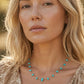 Dainty Crystal Chip Necklace 18K Gold Plated, Waterproof