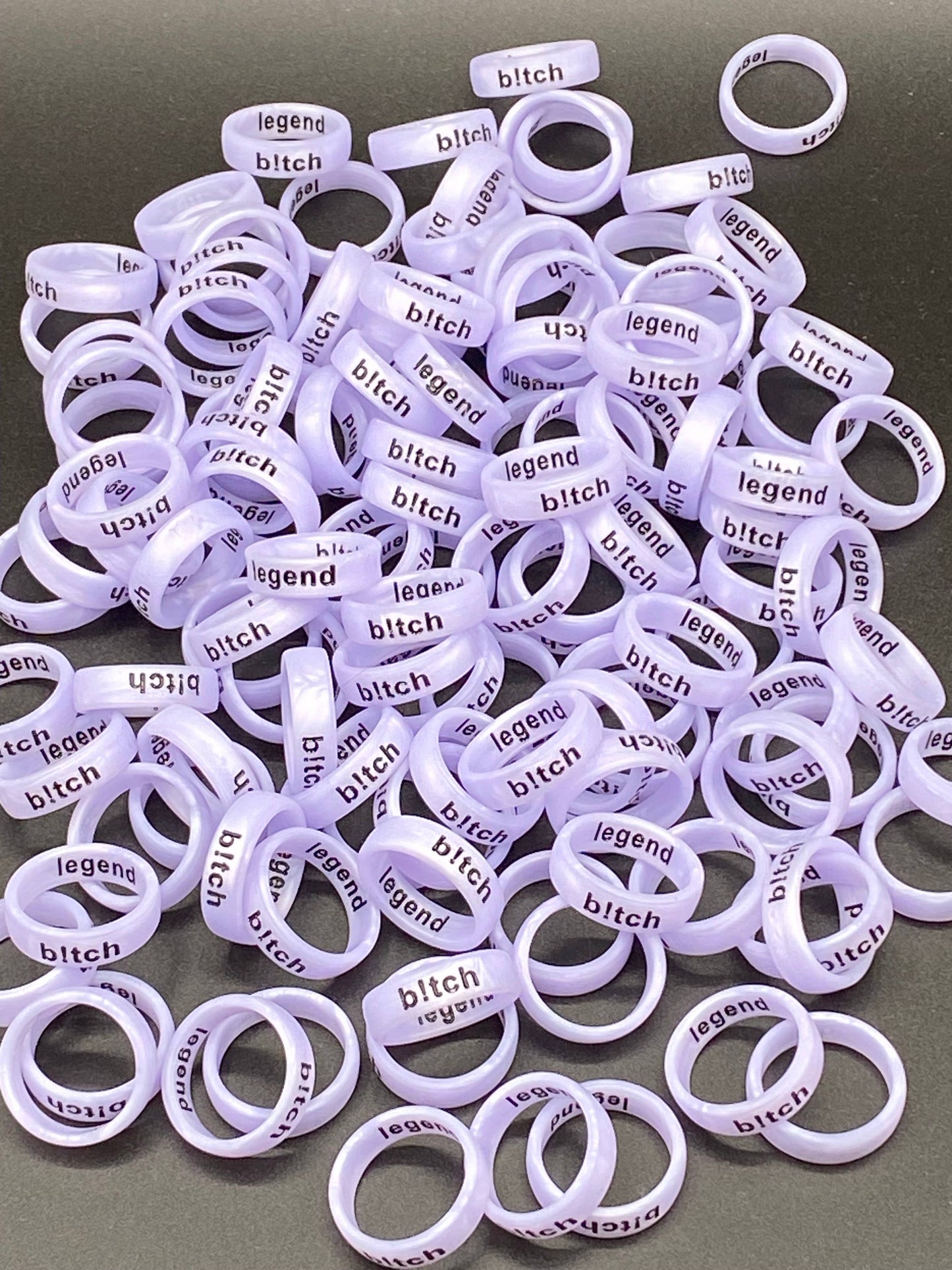 Flip Reversible b!tch and legend Ring