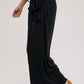 RELAXED KNIT SMOCKED TOP AND WIDE PANTS SET