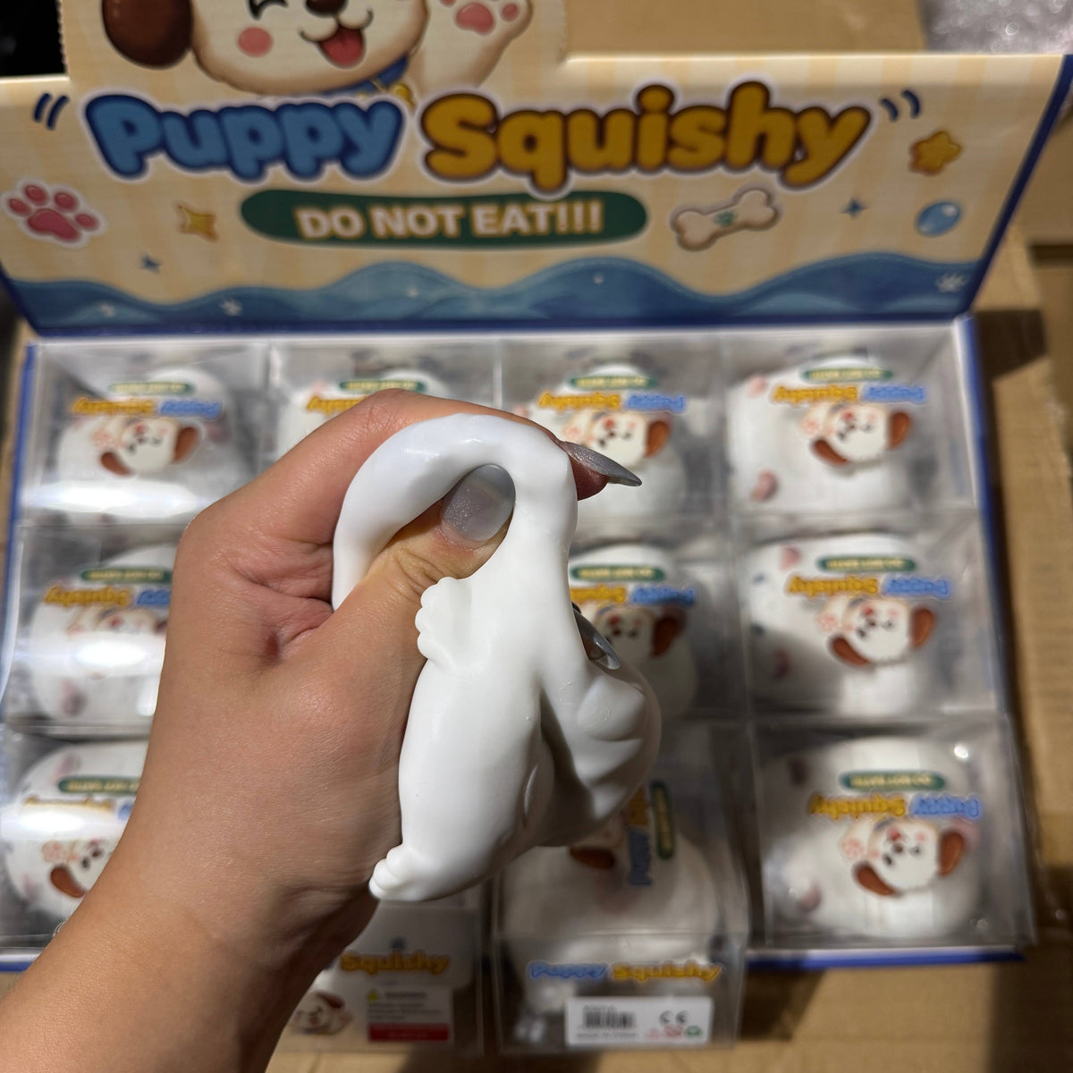 Crackling Crunchy White Dog Squishy |