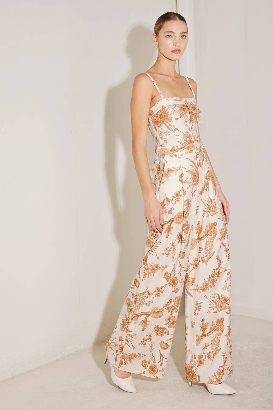 A printed woven jumpsuit - FP1472