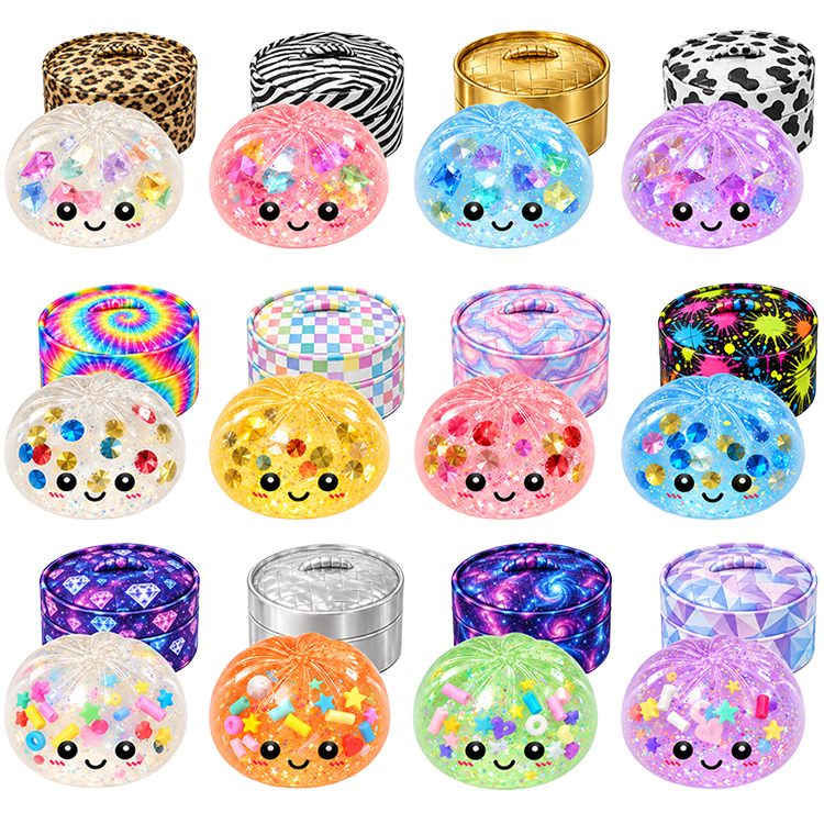 Fun Doh Mystery Gem Filled Squishy Dumpling Toy - 12/Display