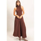 Sleeveless Halter Neck Jumpsuit