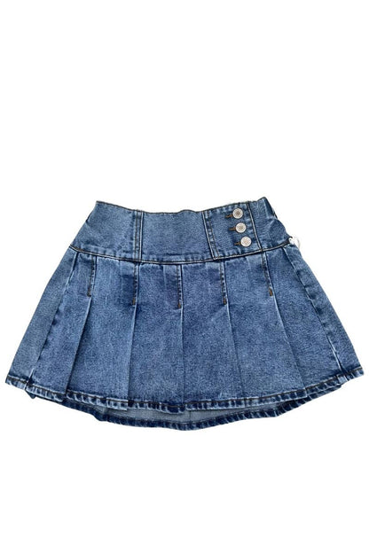 YOUTH PLEATED MINI SKORT-YC1748D