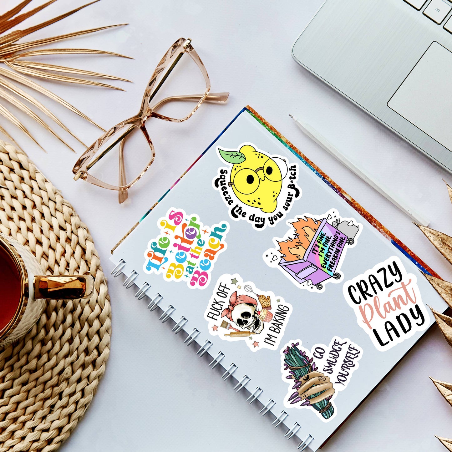 Hot Mess Express Vinyl Sticker, Aesthetic Sticker for Laptop