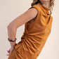 Mock Neck Sleeveless Top