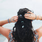 "Roxy Ocean Bloom" Tropical Blues Hair Tie Bracelets