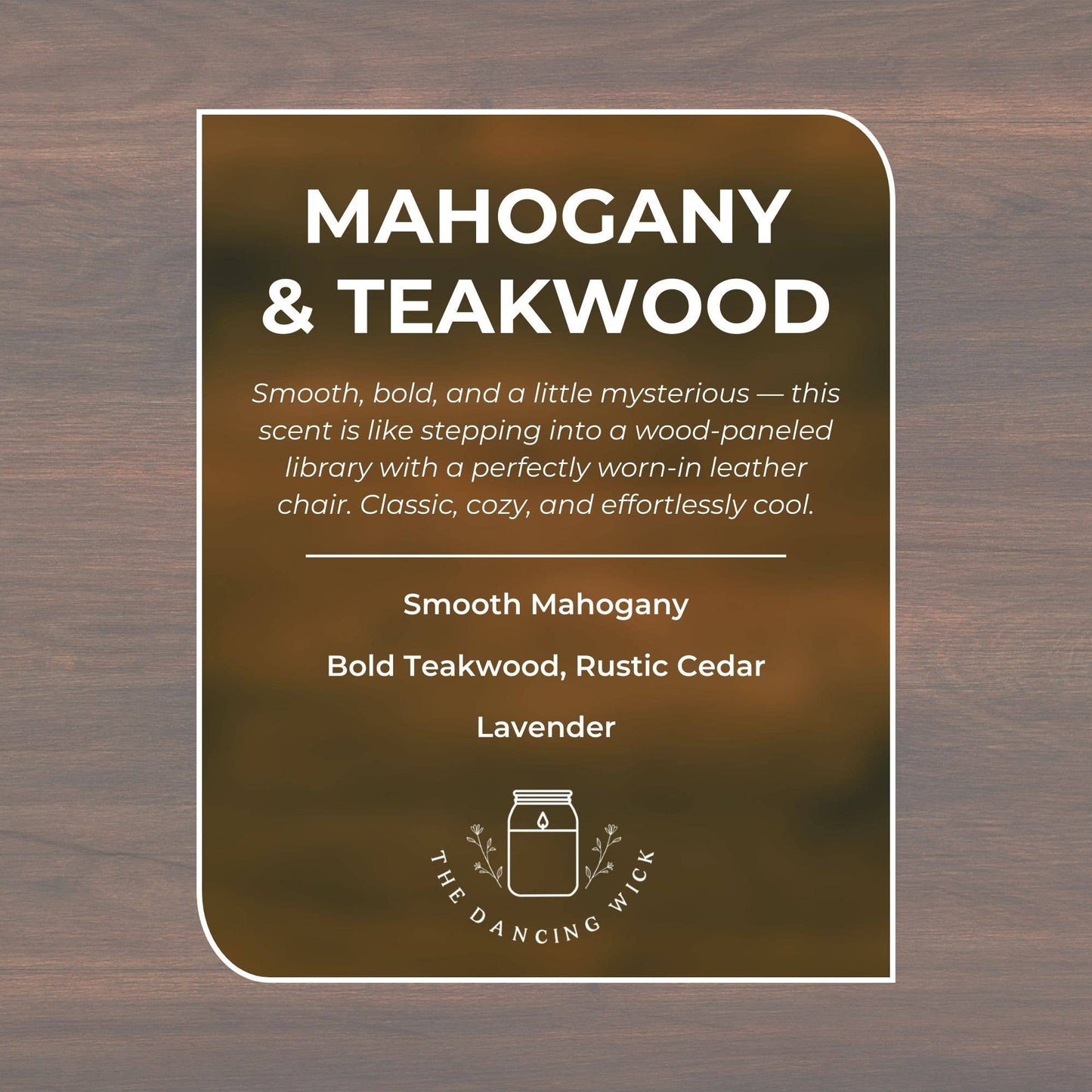 Thank you Gift Candle / Mahogany & Teakwood