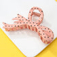 Oversized Polka Dot Bow Hair Claw Clip | 40H1066