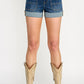 S8036D-TUMMY CONTROL HIGH RISE WITH CUFF SHORTS