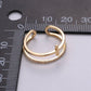 Side Cross Ring - Gold Cross Ring - Stacking Rings - Sideway Cross Ring - Cross Jewelry - Religious Jewelry - Sign Ring - Micro Pave ring R-060